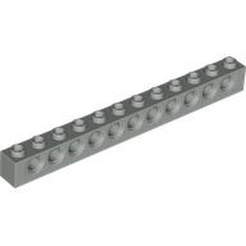 LEGO 3895 Technic, Brick 1 x 12 with Holes in Light Gray - Authentic LEGO Part