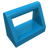 LEGO 2432 Tile, Modified 1 x 2 with Bar Handle in Dark Azure - Authentic LEGO Part
