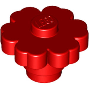 LEGO 98262 Plant Flower 2 x 2 Rounded - Solid Stud in Red - Authentic LEGO Part