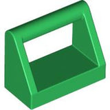 LEGO 2432 Tile, Modified 1 x 2 with Bar Handle in Green - Authentic LEGO Part