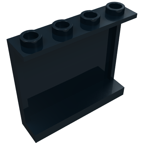 LEGO 60581 Panel 1 x 4 x 3 with Side Supports - Hollow Studs in Trans-Brown - Authentic LEGO Part