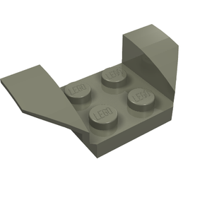 LEGO 41854 Vehicle, Mudguard 2 x 4 with Flared Wings in Dark Gray - Authentic LEGO Part