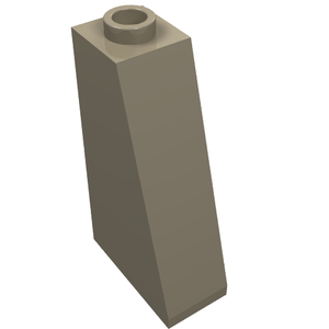 LEGO 4460b Slope 75 2 x 1 x 3 - Hollow Stud in Dark Tan - Authentic LEGO Part