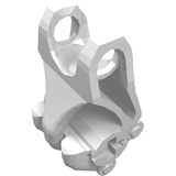 LEGO 64251 Bionicle Fist with Axle Hole - 3 Fingers in White - Authentic LEGO Part