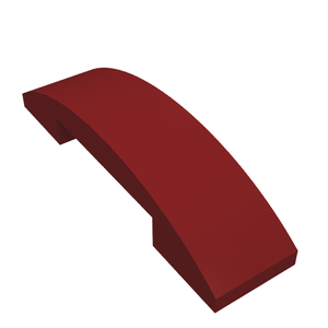 LEGO 93273 Slope, Curved 4 x 1 x 2/3 Double in Dark Red - Authentic LEGO Part