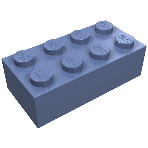 LEGO 3001 Brick 2 x 4 in Sand Blue - Authentic LEGO Part