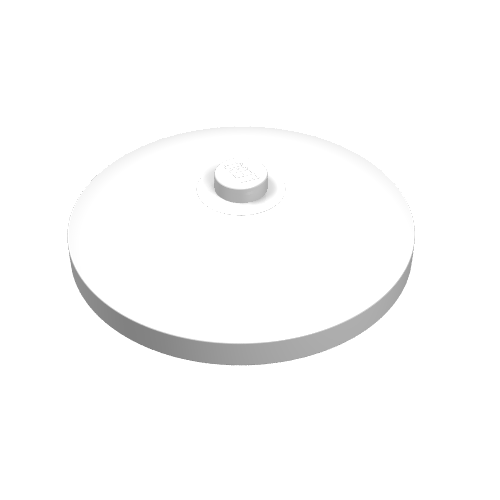 LEGO 3960 Dish 4 x 4 Inverted (Radar) with Solid Stud in White - Authentic LEGO Part