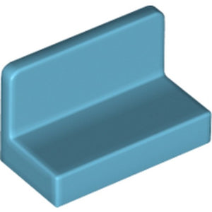 LEGO 4865b Panel 1 x 2 x 1 with Rounded Corners in Medium Azure - Authentic LEGO Part