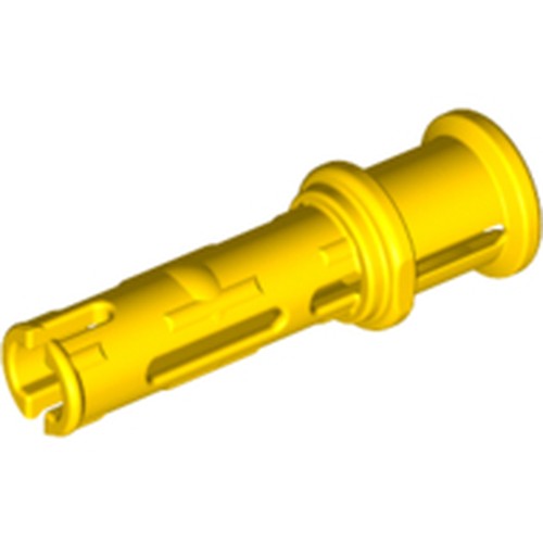 LEGO 32054 Technic, Pin 3L with Friction Ridges and Stop Bush in Yellow - Authentic LEGO Part