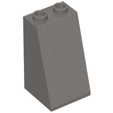 LEGO 3684a Slope 75 2 x 2 x 3 - Hollow Studs in Dark Bluish Gray - Authentic LEGO Part