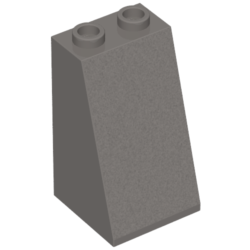 LEGO 3684a Slope 75 2 x 2 x 3 - Hollow Studs in Dark Bluish Gray - Authentic LEGO Part