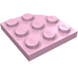 LEGO 30357 Plate, Round Corner 3 x 3 in Bright Pink - Authentic LEGO Part