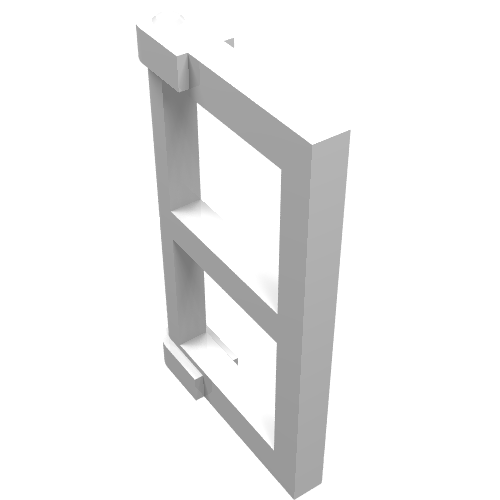 LEGO 60608 Pane for Window 1 x 2 x 3 with Thick Corner Tabs in White - Authentic LEGO Part