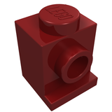 LEGO 4070 Brick, Modified 1 x 1 with Headlight in Dark Red - Authentic LEGO Part
