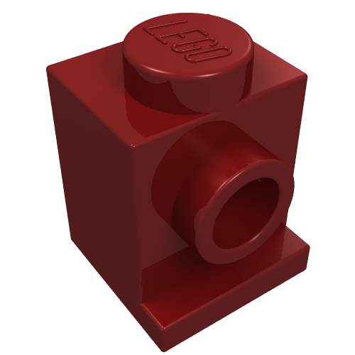 LEGO 4070 Brick, Modified 1 x 1 with Headlight in Dark Red - Authentic LEGO Part