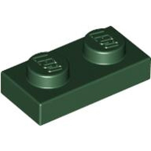 LEGO 3023 Plate 1 x 2 in Dark Green - Authentic LEGO Part