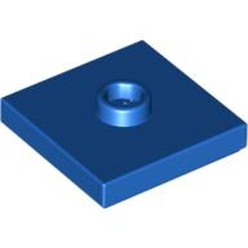 LEGO 87580 Plate, Modified 2 x 2 with Groove and 1 Stud in Center (Jumper) in Blue - Authentic LEGO Part