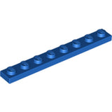 LEGO 3460 Plate 1 x 8 in Blue - Authentic LEGO Part