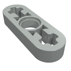 LEGO 6632 Technic, Liftarm Thin 1 x 3 - Axle Holes in Light Gray - Authentic LEGO Part