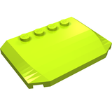 LEGO 52031 Wedge 4 x 6 x 2/3 Triple Curved in Lime - Authentic LEGO Part