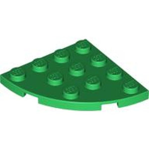 LEGO 30565 Plate, Round Corner 4 x 4 in Green - Authentic LEGO Part