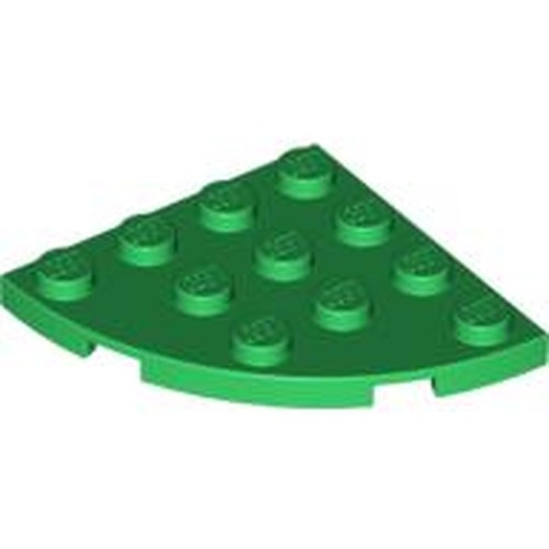 LEGO 30565 Plate, Round Corner 4 x 4 in Green - Authentic LEGO Part