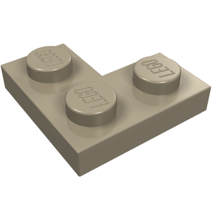 LEGO 2420 Plate 2 x 2 Corner in Dark Tan - Authentic LEGO Part