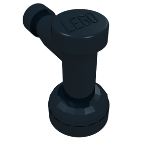 LEGO 4599b Tap 1 x 1 without Hole in Nozzle End in Black - Authentic LEGO Part