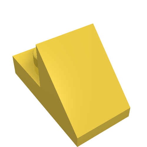 LEGO 92946 Slope 45 2 x 1 with 2/3 Cutout in Yellow - Authentic LEGO Part