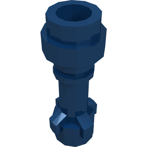 LEGO 64567 Minifigure, Weapon Lightsaber Hilt Straight in Dark Blue - Authentic LEGO Part