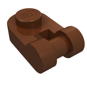 LEGO 26047 Plate, Round 1 x 1 with Bar Handle in Reddish Brown - Authentic LEGO Part