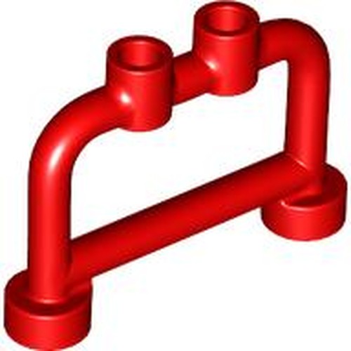 LEGO 4083 Bar 1 x 4 x 2 with Open Studs in Red - Authentic LEGO Part