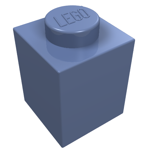 LEGO 3005 Brick 1 x 1 in Sand Blue - Authentic LEGO Part