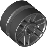 LEGO 11208 Wheel 14mm D. x 9.9mm with Center Groove, Fake Bolts and 6 Double Spokes in Black - Authentic LEGO Part