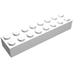 LEGO 3007 Brick 2 x 8 in White - Authentic LEGO Part