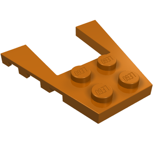 LEGO 43719 Wedge, Plate 4 x 4 in Dark Orange - Authentic LEGO Part