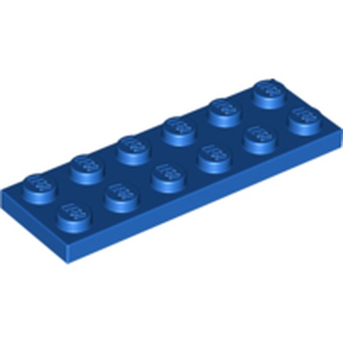 LEGO 3795 Plate 2 x 6 in Blue - Authentic LEGO Part