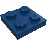 LEGO 3022 Plate 2 x 2 in Dark Blue - Authentic LEGO Part