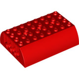 LEGO 45411 Slope, Curved 6 x 8 x 2 Double in Red - Authentic LEGO Part