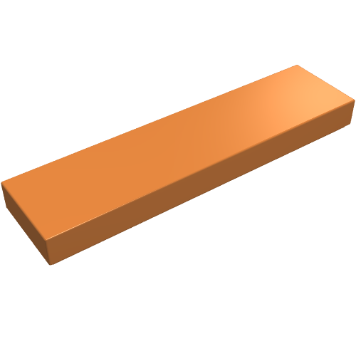 LEGO 2431 Tile 1 x 4 in Medium Nougat - Authentic LEGO Part
