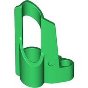 LEGO 32527 Technic, Panel Fairing # 5 Small Short, Large Hole, Side A in Green - Authentic LEGO Part