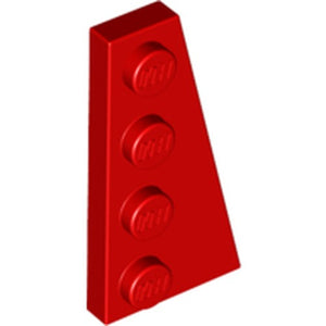 LEGO 41769 Wedge, Plate 4 x 2 Right in Red - Authentic LEGO Part