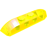 LEGO 40996 Slope, Curved 4 x 1 Double with 2 Recessed Studs in Trans-Neon Green - Authentic LEGO Part