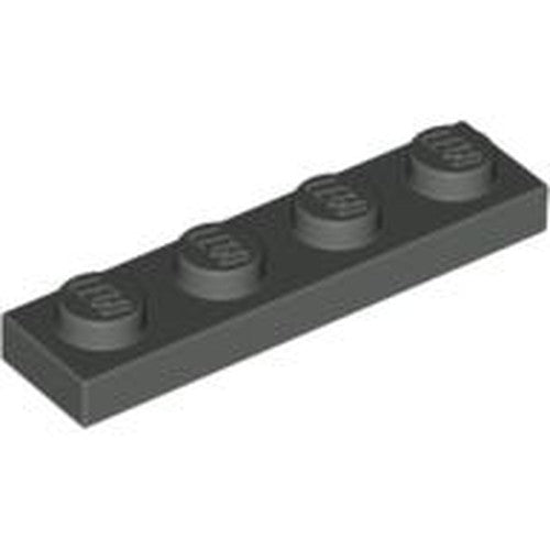 LEGO 3710 Plate 1 x 4 in Dark Gray - Authentic LEGO Part