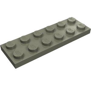 LEGO 3795 Plate 2 x 6 in Dark Gray - Authentic LEGO Part