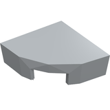 LEGO 25269 Tile, Round 1 x 1 Quarter in Light Bluish Gray - Authentic LEGO Part