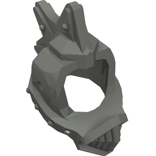 LEGO 85942 Minifigure, Headgear Helmet Spiked Top with Grille and Open Front and Back - Main Product Image