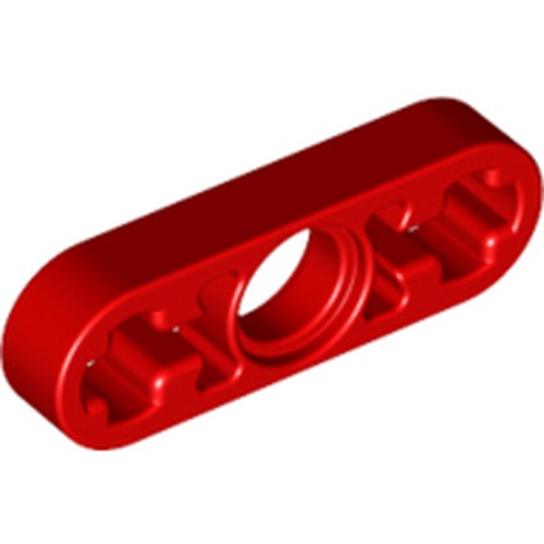 LEGO 6632 Technic, Liftarm Thin 1 x 3 - Axle Holes in Red - Authentic LEGO Part