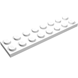 LEGO 3034 Plate 2 x 8 in White - Authentic LEGO Part