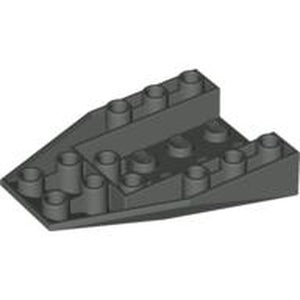 LEGO 4856a Wedge 6 x 4 Triple Inverted with Connections between 2 Studs in Dark Gray - Authentic LEGO Part